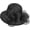 black, variant on Women Kentucky Organza Derby Hat, Bridal Wedding Church Tea Party Wide Brim Summer Sun Hat