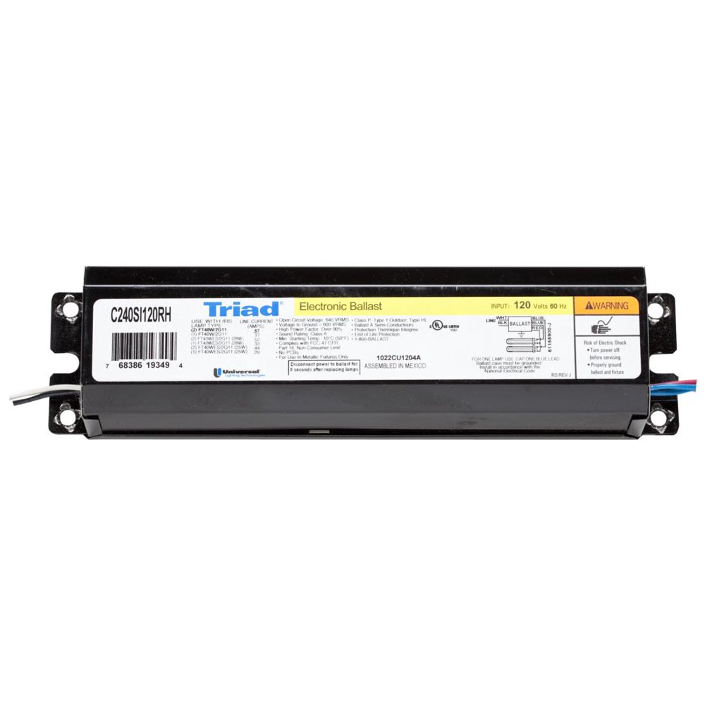 Universal Electronic CFL Ballast For (12) 40W CFLS 2G11 Lamps Run AT