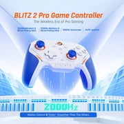 BIGBIG WON BLITZ 2 Bluetooth Wireless Controller with ALPS Joystick for Switch, PC, Android and iOS - Blue