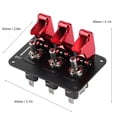 thumbnail image 4 of Commutateur d'Allumage de Course, Panneau de Commutateur à Bascule en Métal de Qualité Supérieure Durable Pratique à Utiliser Installation Simple pour Voiture Automobile 12V pour Voiture de Course, 4 of 8