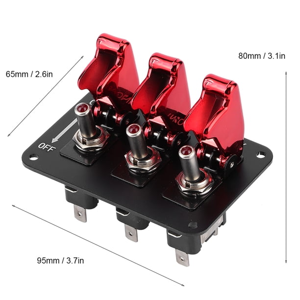 Panel De Encendido De Palanca, Interruptor De Palanca Combinado De Instalación Simple Para Coche De Carreras Para Coche De 12 V