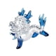thumbnail image 1 of Figura de dragón de cristal, estatua de dragón de pie, minifigura decorativa china de colección azul, 1 of 9