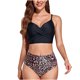 thumbnail image 1 of Bikini cómodo para mujer Traje de baño dividido estampado Traje de baño de cintura alta OAVQHLG3B Store lin121212, 1 of 4