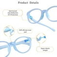 thumbnail image 4 of LAMBBAA 2 Pack Kids Sunglasses Silicone Flexible Frame for Boys Girls, UV Protection(Blue and Pink), 4 of 5