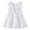 White, variant on Zecgelong Summer New Dress For Baby Girls Solid Color Sleeveless Ruffle Neckline Dress With Bowknot And Pleated Open Back Design. Girls Dress For Kids Size 18-24 Months Green