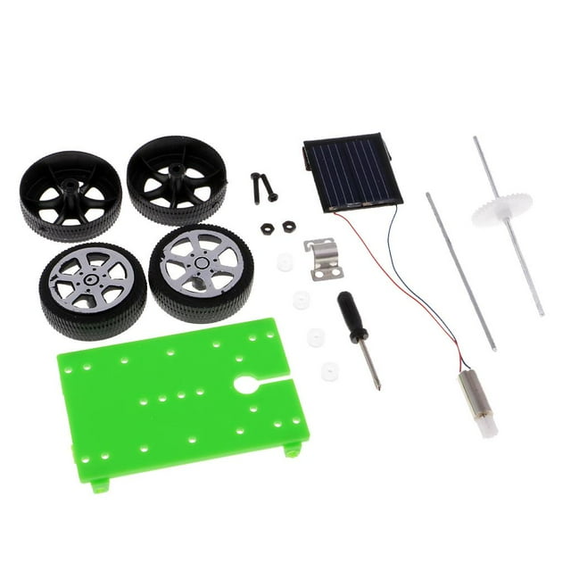 Mini kits de rompecabezas modelo RC de autoensamblaje de juguete de coche de energía solar para niños