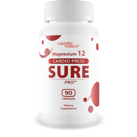 Magnesium 12 Cardio Press Sure Pro - Our Best Poor Circulation Supplements - Ultra Cardio Plus Supplement - Advanced High Pressure Pills - Cardio Care Pressure Supplement for Pressure Support