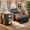 Dark Gray with Kitchen Island Cart, variant on Multi-Functional 3-in-1 Convertible Sofa Bed & Rolling Kitchen Island Cart with Storage, Space-Saving Furniture Set for Small Apartments and Living Room, Light Gray + Black