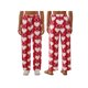 thumbnail image 2 of Pantalones de mujer para el Día de San Valentín, con estampado romántico de corazones, cintura elástica con cordón ajustable, pernera ancha y corte holgado, estilo casual para uso diario., 2 of 9