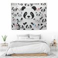 thumbnail image 3 of GOSMITH Cute Panda Tapestry Wall Hanging Tapestries Cartoon Face Aesthetic Tapestry for Bedroom Living Room Dorm College Boys Girls Room Wall Art Decor Funny Decorative Backdrop 40x30 Inch, 3 of 7