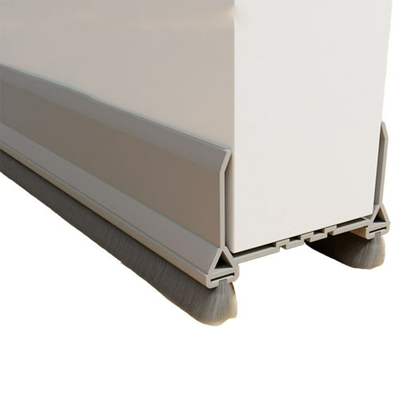 90cm Door Seal Draft Stopper With Brush Door Bottom Seal Strip Weatherstrip Door Sweep Sealing Strips For 55mm Width Doors