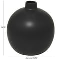 thumbnail image 4 of DecMode 17" Matte Black Ceramic Vase, 4 of 12