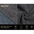 thumbnail image 3 of Little Donkey Andy Men's Lightweight Recycled Polar Fleece Jacket Winter Warm Hiking Golf Running Travel Jacket Dark Grey Heather S, 3 of 7