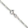 thumbnail image 3 of Sterling Silver 1.75mm Figaro Chain (14 X 1.75) Made In India qfg050-14, 3 of 5
