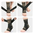 thumbnail image 3 of BESTSKY Ankle Brace,Imitation Nylon Ankle Sleeve,Foot Brace,Brown,S, 3 of 4