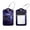 multicolored 3, variant on PhooArto 2 Pcs Green Galaxy Dinosaur Luggage Tag for Suitcases, Leather Baggage Tags Identifiers for Travel, Stainless Steel Loop Name ID Label for Women Bag Backpack