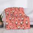 thumbnail image 3 of Disketp Merry Christmas Santa Claus Flannel Blankets - Thick and Warm Blanket for Winter, Soft Fuzzy Plush King Blanket for All Seasons-40"x30", 3 of 6