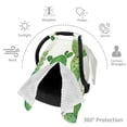 thumbnail image 3 of Car Seat Cover Baby - Cartoon Cactus Breathable Infant Car Seat Cover for Baby Carseat, Lightweight Comfort Baby Essentials Must Haves Newborn Stuff for Girl Boy, 3 of 7