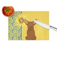 thumbnail image 4 of Summer Sunflowers Chocolate Chihuahua Glass Cutting Board Large 12 in x 15 in, 4 of 5