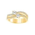 thumbnail image 3 of 1.00 Carat Diamond Two Stone Engagement Ring In 14K Solid Yellow Gold, 3 of 3