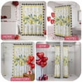 thumbnail image 6 of Summer Lemons Bathroom Shower Curtain, Yellow Fruit Plants Leaves Black Checkered Waterproof Washable Soft Bath Curtain for Bathtub Decor with 12 Hooks&Grommet, 72x72 Inch, 6 of 9