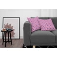 thumbnail image 3 of Ambesonne Abstract Throw Pillow Cover 2 Pack, Random Paintbrush Hits, 18", Pastel Pink Blue Violet, 3 of 5