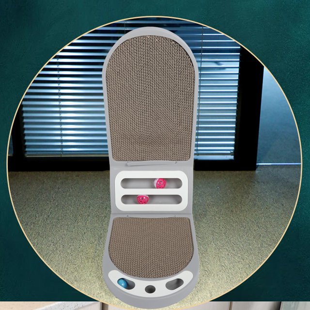 Grattoir pour Chat en Forme de L, Meuble de Protection Vertical pour Chaton d'Intérieur