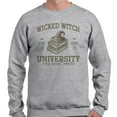 thumbnail image 2 of Wicked Witch University Long Sleeve Shirt Unisex X-Large Grey, 2 of 5