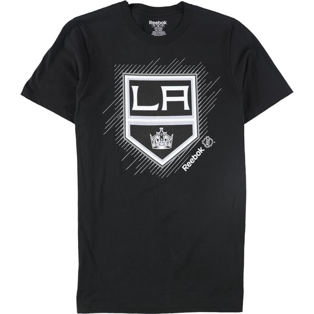Reebok Mens LA Crown Logo Graphic T-Shirt, black, XL