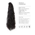 thumbnail image 2 of EcoNesxp extensions de Queue de Cheval extensions de Queue de Cheval à clip Brun Foncé pour Femmes Cheveux Longs Bouclés Brun Foncé extensions de Queue de Cheval, 2 of 5