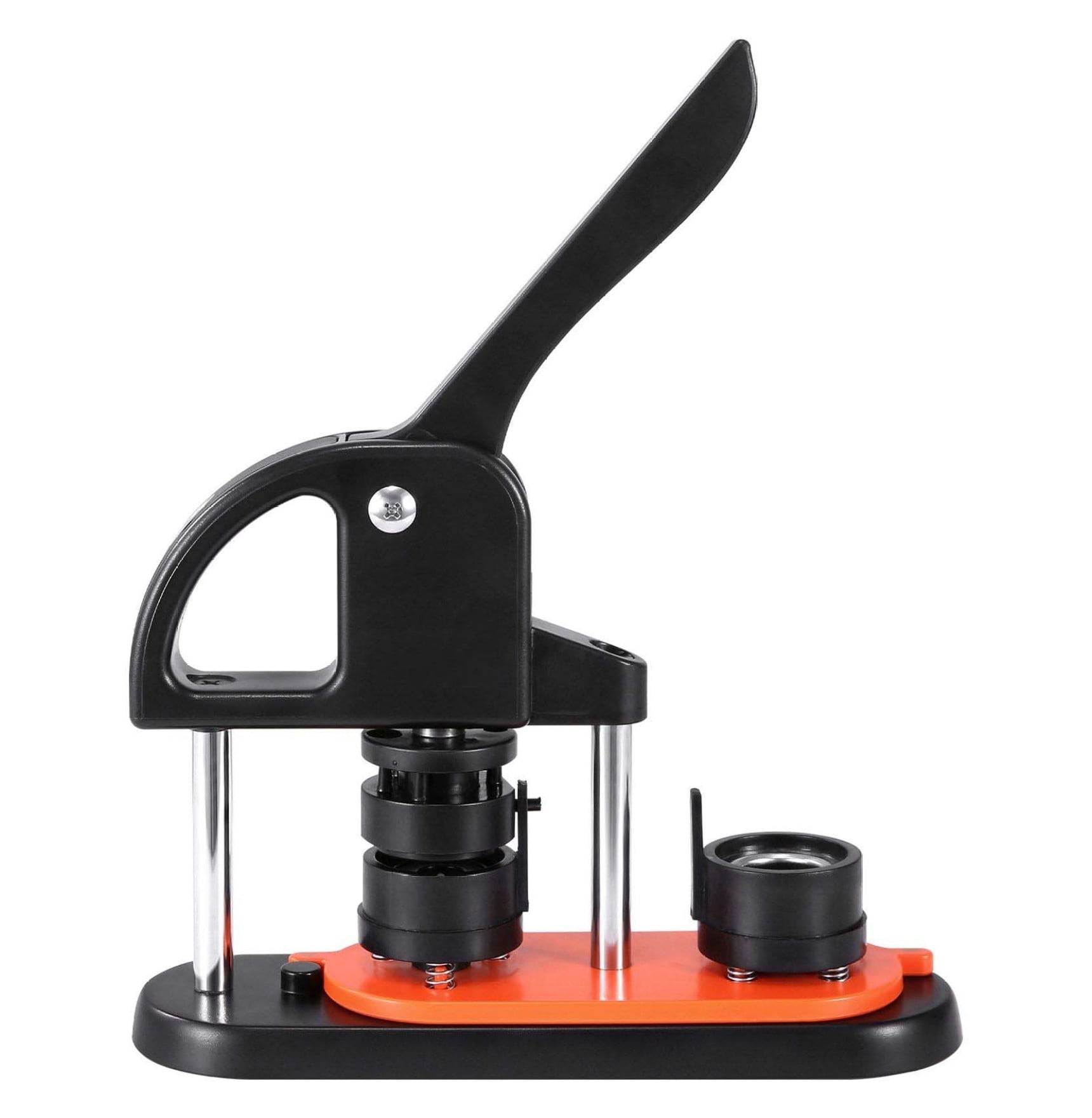 Button Maker 1.25 Inch - 32mm Pin Making Kit with 500 Parts, Ergonomic Handle - DIY Badge Machine for Kids Crafts, Gifts, Christmas Projects