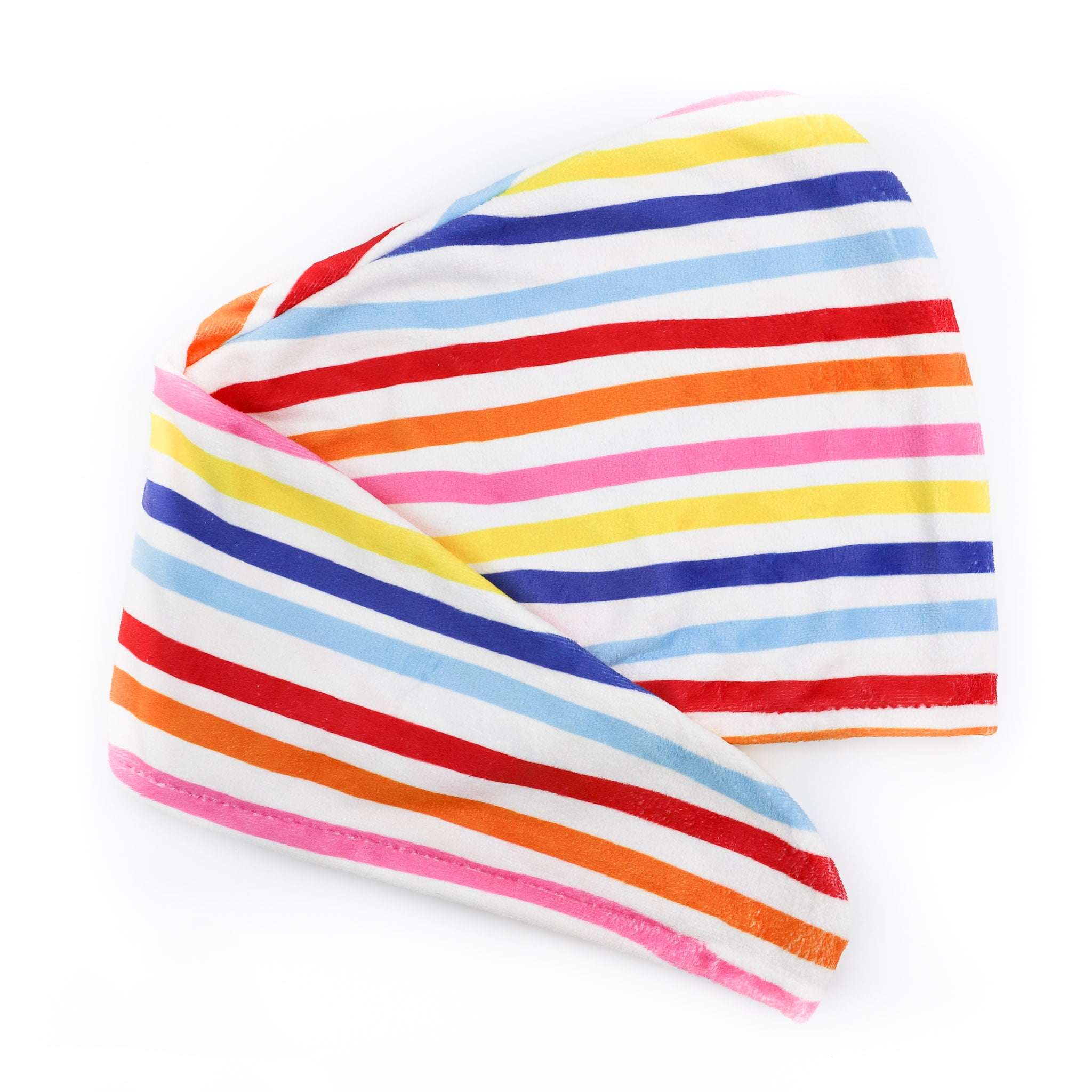 Packed Party 'Dry Oh Dry' Moisture Wicking Hair Towel, Multicolor Striped Hair Towel