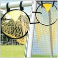 thumbnail image 5 of OULII Lightweight Yellow Nylon Soccer Goal Net for Indoor Football Training and Skill Development Practice, 5 of 6