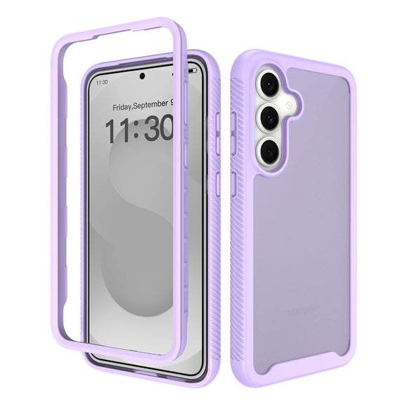TECH CIRCLE for Samsung Galaxy S26 FE Case, Dual-layer Protective Clear Back Phone Case, Slim Fits and Lightweight Design, Purple