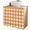 Chocolate, variant on Yellow Gradient Cabinet Curtains 35"W x 35"L, Farm Plaid Buffalo Checkered Gingham Sink Skirt for Bathroom Vanity Kitchen Self Adhesive, Dust-Proof Privacy Curtain for Shelves Closet Laundry Pantry