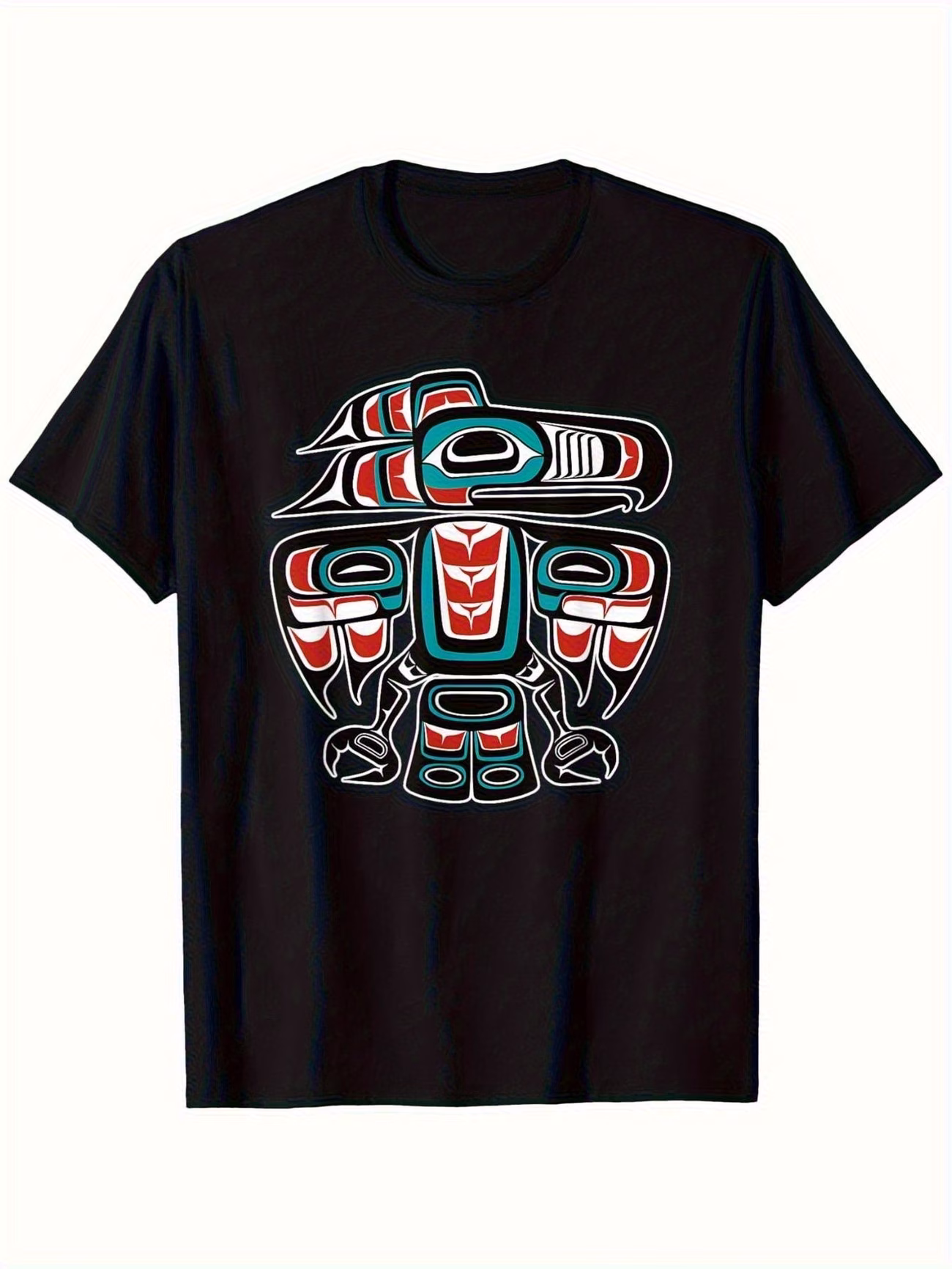 thumbnail image 1 of Summer Men's Casual Black Short Sleeved T-shirt, Suitable for Parties and Outdoor Sports, 1 of 5