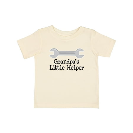 

Inktastic Grandpa s Little Helper Boys or Girls Baby T-Shirt