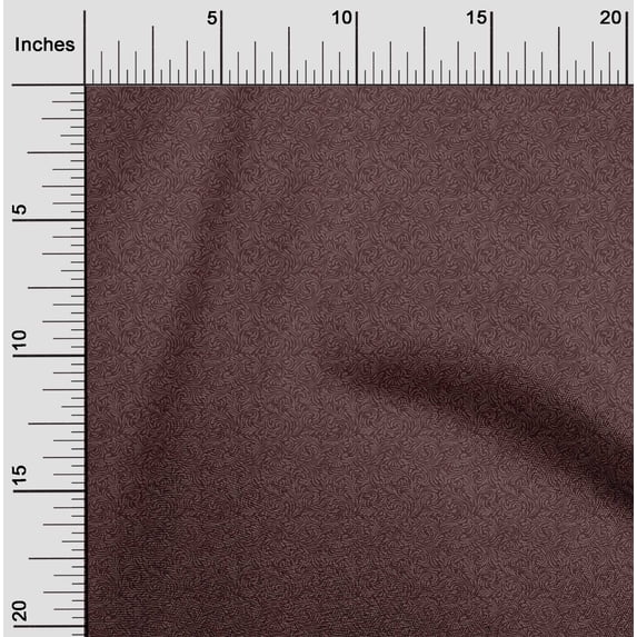 oneOone Viscose Chiffon Light Brown Fabric Leaves Block Fabric For Sewing Printed Craft Fabric By The Yard 42 Inch Wide