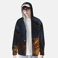 thumbnail image 2 of Balery Glowing Snake Dark Forest Sudadera ligera de manga larga con capucha y protección solar UPF 50+ para hombre y mujer, ideal para pesca y running-Medium, 2 of 7