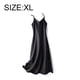 thumbnail image 2 of Laklulu Vestido de fiesta de invitados de boda de satén con tirantes finos sin mangas para mujer, vestidos formales de noche de cóctel, negro, XL, 2 of 5