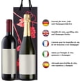 thumbnail image 3 of 10 bolsas para botellas bolsas de regalo para vino, prosecco y champán 40 x 12 x 9 cm - vid roja - vino tinto Sincero Electrónica, 3 of 5