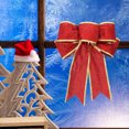 thumbnail image 1 of Houderco 6Ud Moños Navideños Decorativos Para Árbol Con Brillo Y Para Fiestas, 1 of 6