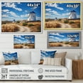 thumbnail image 4 of Designart "Coastline with Spanish Windmills I" Spain Floater Framed Wall Decor, 4 of 7
