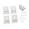 thumbnail image 5 of deevoka 4 Pieces Stainless Steel Mirror Clips Heavy Retainer Clips for Wall Mounting White L, 5 of 9