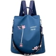 thumbnail image 1 of Mochila azul para mujer, bolso de hombro, bolso para niña, bolsos escolares antirrobo, bolsos de hombro escolares para mujer, mochilas escolares para viajes, campus, universidad, viaje diario, poliéster impermeable Rojo Verde, 1 of 5