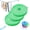 Green*3, variant on Portable Clothesline for Outdoor & Home, 3-Pack Adjustable Windproof Clothesline, Portable Windproof Clothesline |Retractable Fence-Style Non-Slip Drying Rope with Hooks (3mix, 5m/16ft)