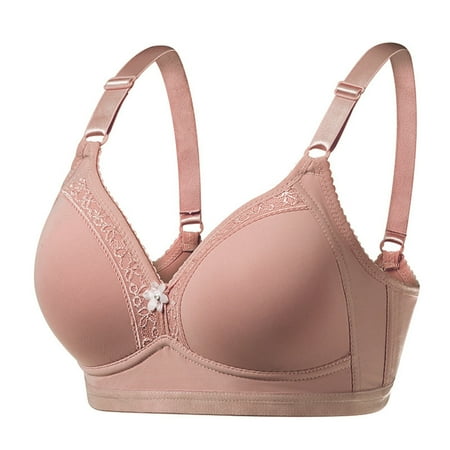 

PEASKJP Women s Sports Bras Smooth Back Lace Push Up Plus Size Bra Sheer Balconette Underwire Unlined Women s Lingerie Khaki 105C