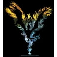 thumbnail image 2 of Boy's Harry Potter Dragon Flame Silhouette  Graphic Tee Black X Small, 2 of 5
