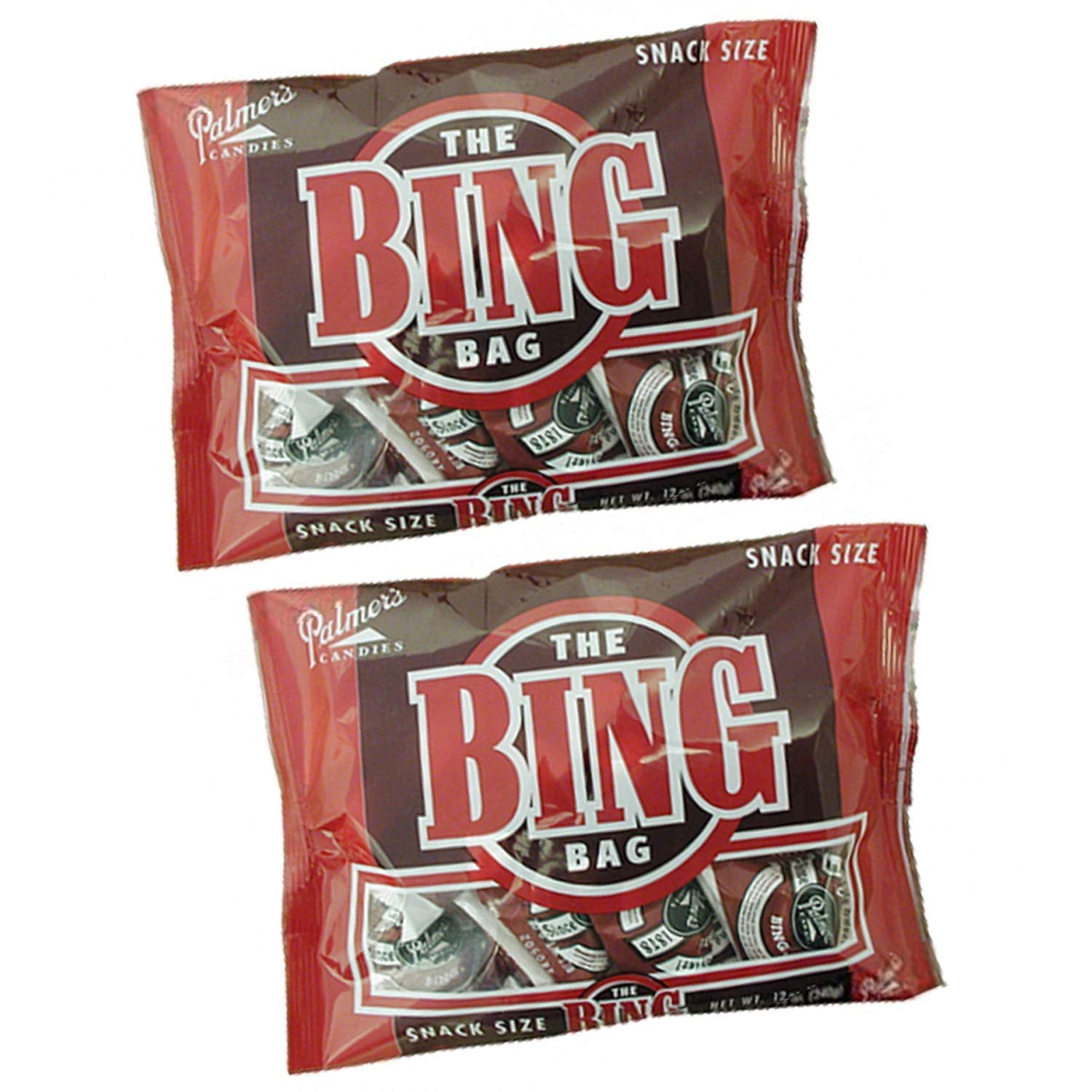 Palmers Twin Bing Candy Bar Snack Size Bag (2Pack) Chocolate