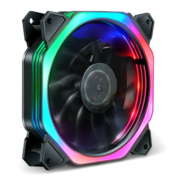 RGB Cube Cooling Fans Computer Power Fan Case Chassis 12V 120mm - Walmart.com